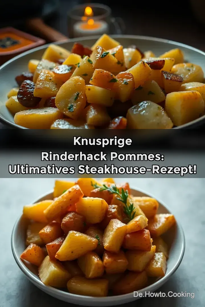 Knusprige Rinderhack Pommes: Ultimatives Steakhouse-Rezept!