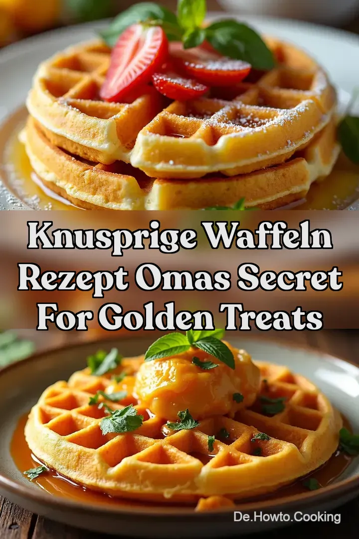 Knusprige Waffeln Rezept Omas Secret for Golden Treats