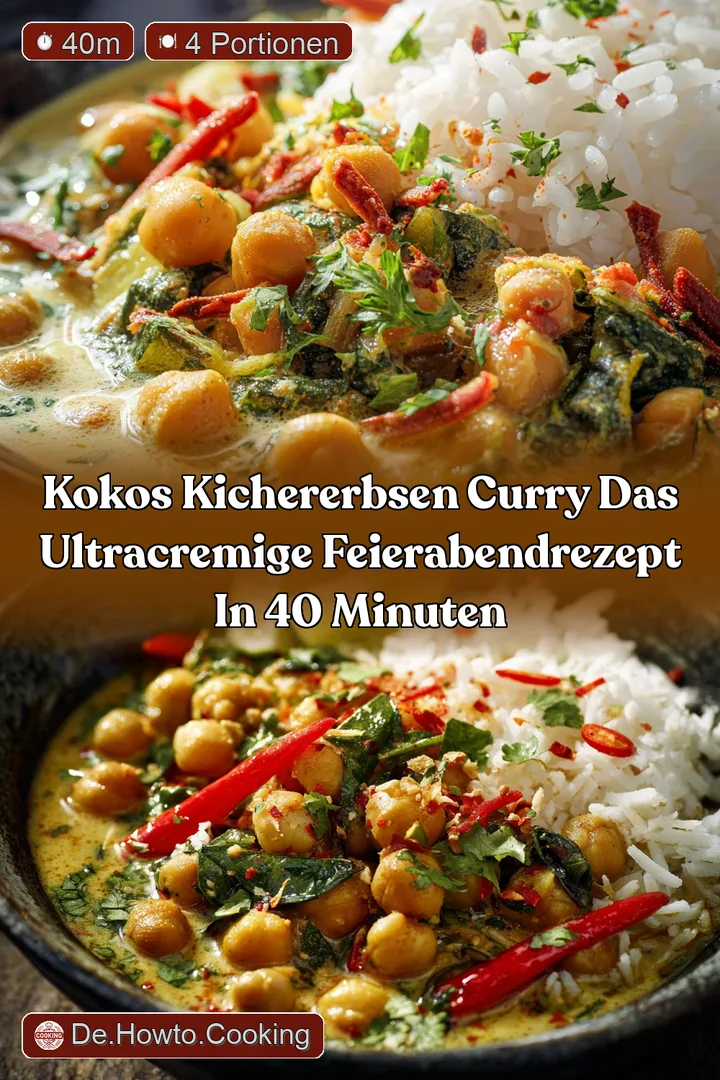 Kokos Kichererbsen Curry Das ultracremige FeierabendRezept in 40 Minuten