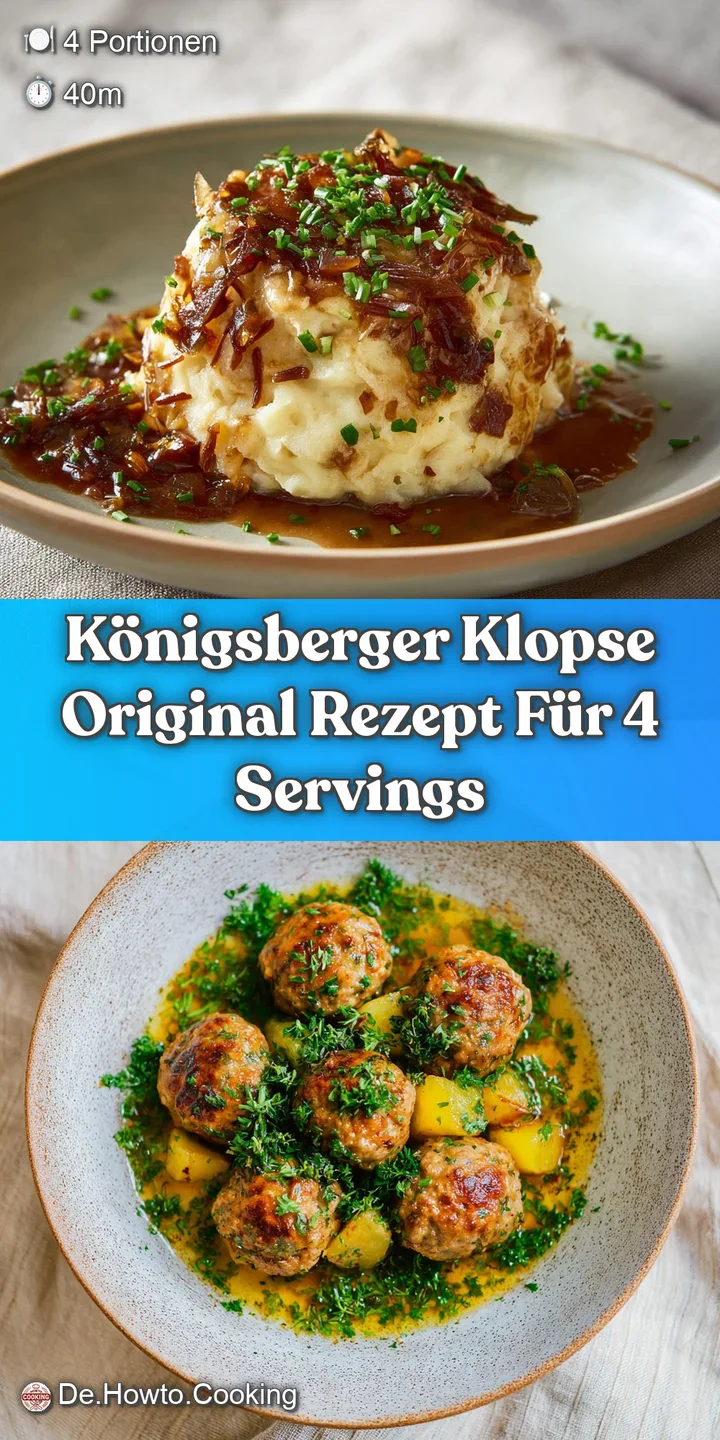 Close-up of creamy white meatballs, dotted with vibrant green herbs & briny capers, swimming in a rich, textured sauce.