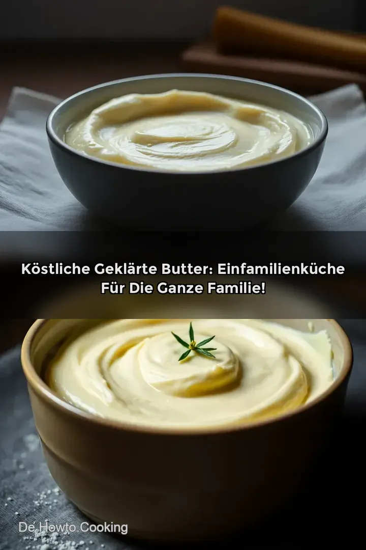 K&ouml;stliche Gekl&auml;rte Butter: Einfamilienk&uuml;che f&uuml;r die ganze Familie!