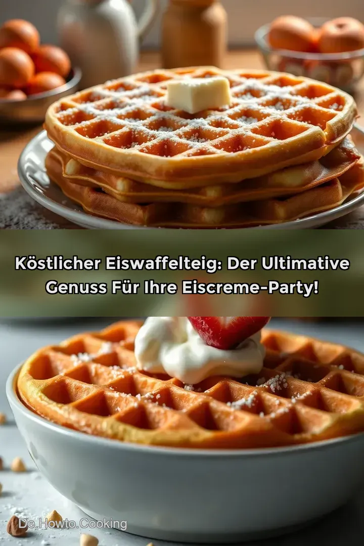 K&ouml;stlicher Eiswaffelteig: Der ultimative Genuss f&uuml;r Ihre Eiscreme-Party!
