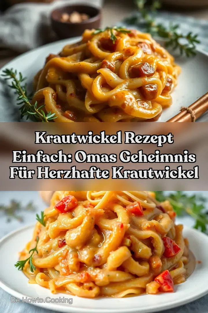 Krautwickel Rezept Einfach: Omas Geheimnis f&uuml;r Herzhafte Krautwickel