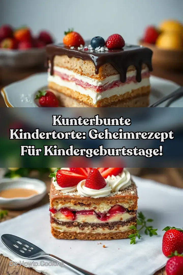 Kunterbunte Kindertorte: Geheimrezept f&uuml;r Kindergeburtstage!