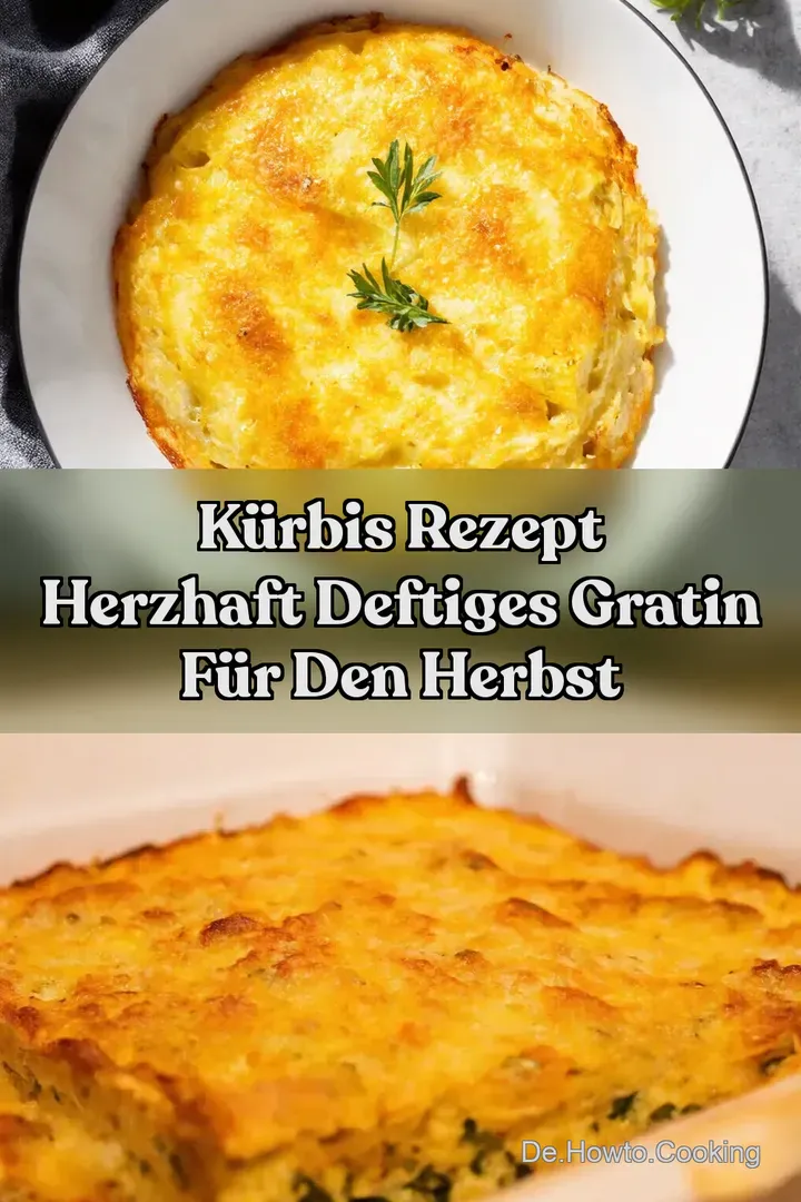 Kürbis Rezept Herzhaft Deftiges Gratin für den Herbst