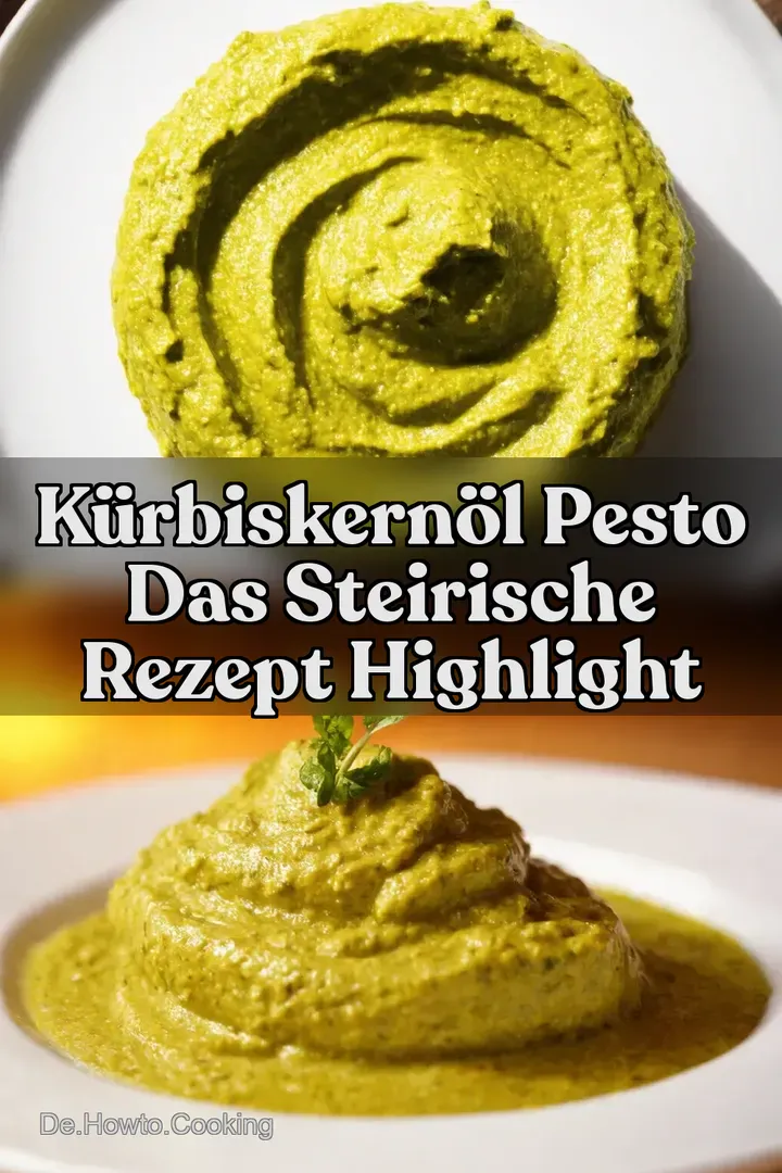K&uuml;rbiskern&ouml;l Pesto Das steirische Rezept Highlight