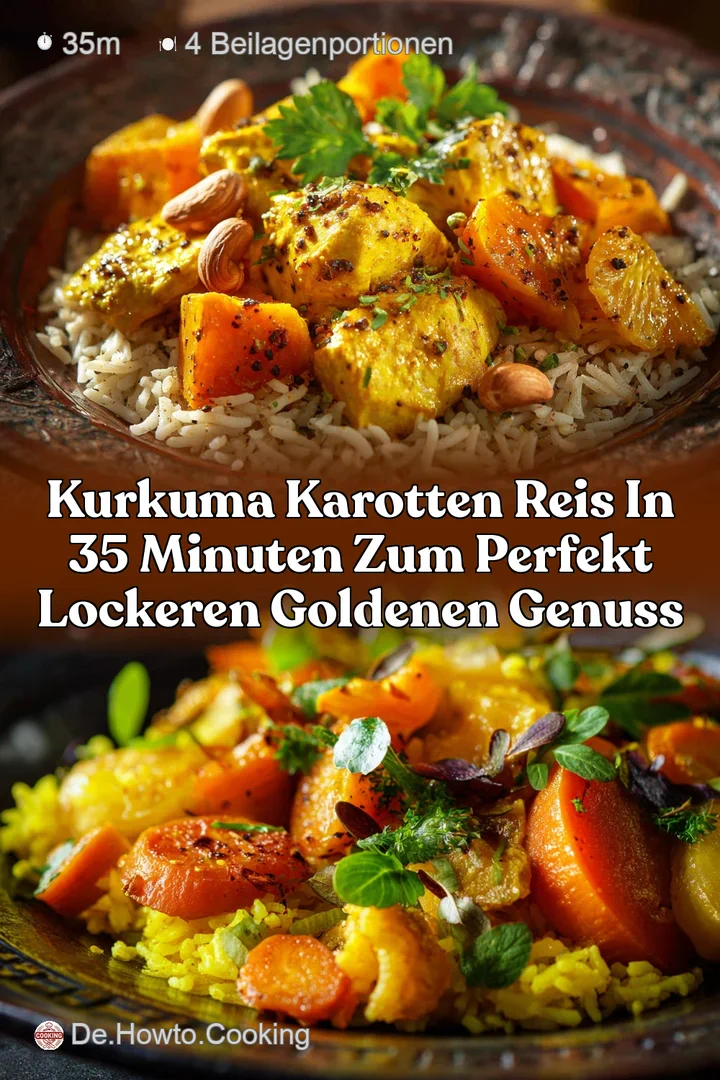 Kurkuma Karotten Reis In 35 Minuten zum perfekt lockeren goldenen Genuss
