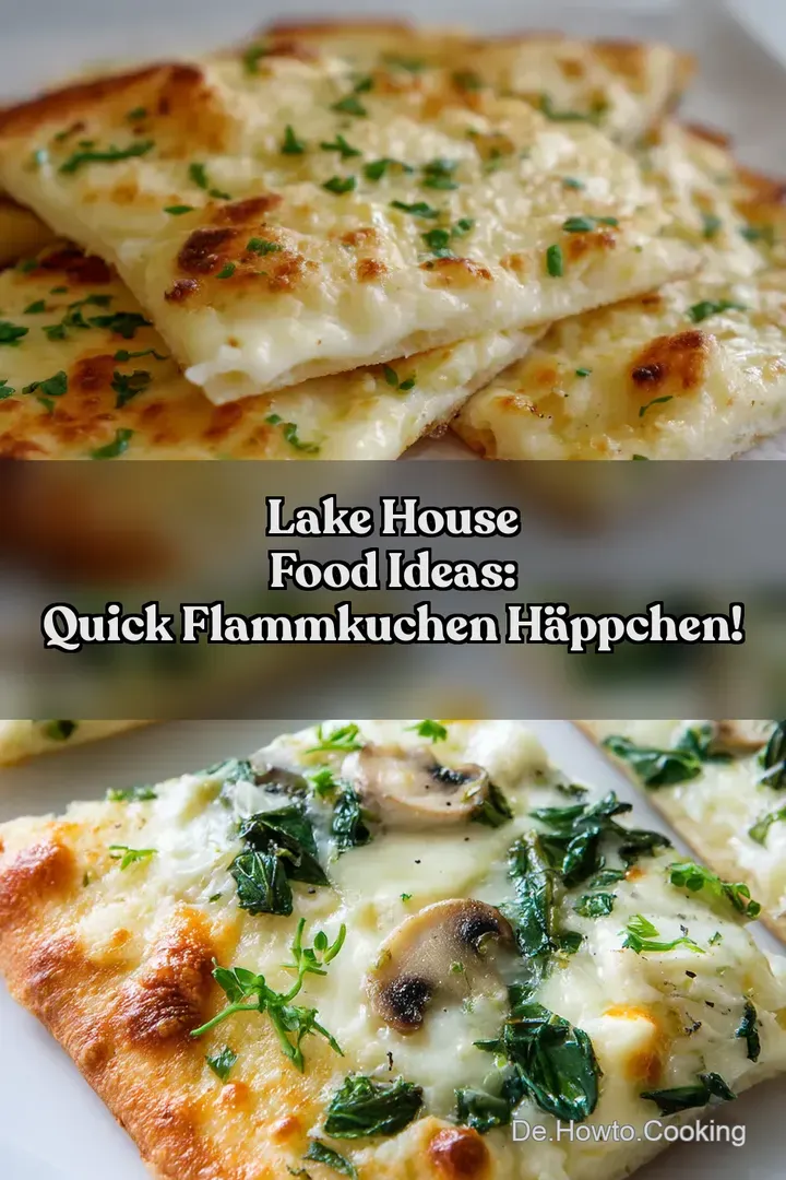 Lake House Food Ideas: Quick Flammkuchen H&auml;ppchen!