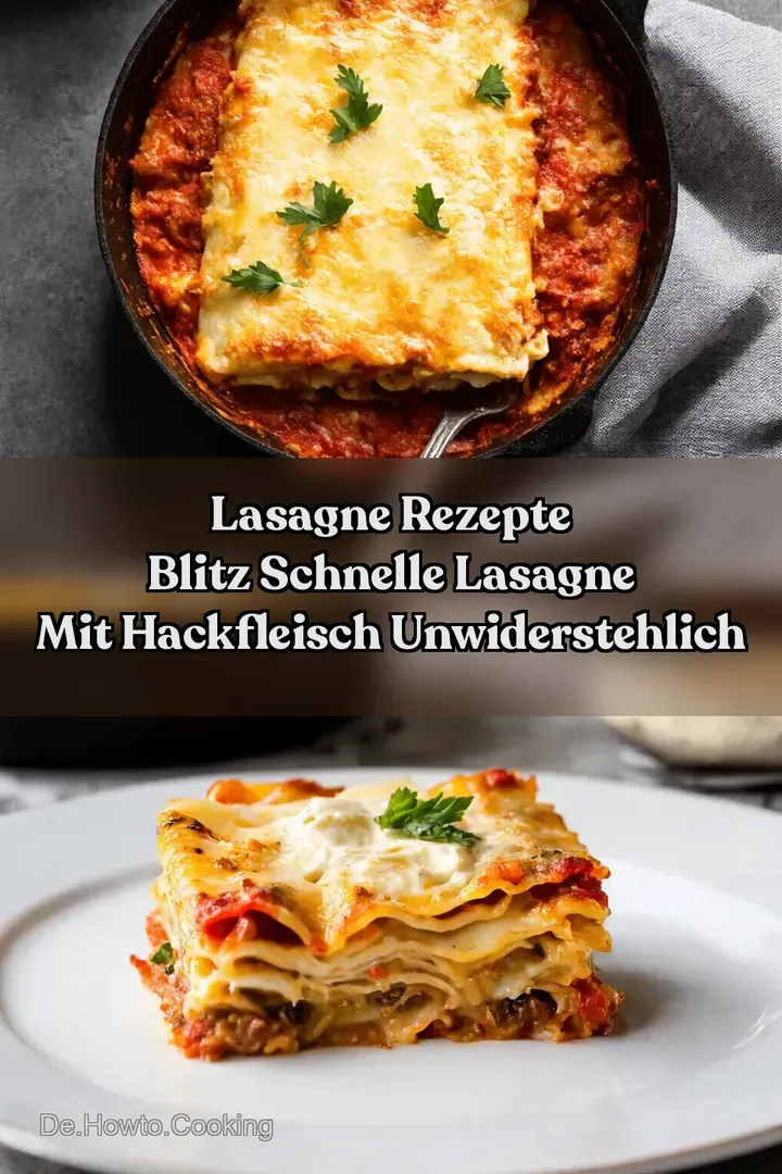 Lasagne Rezepte Blitz Schnelle Lasagne mit Hackfleisch Unwiderstehlich