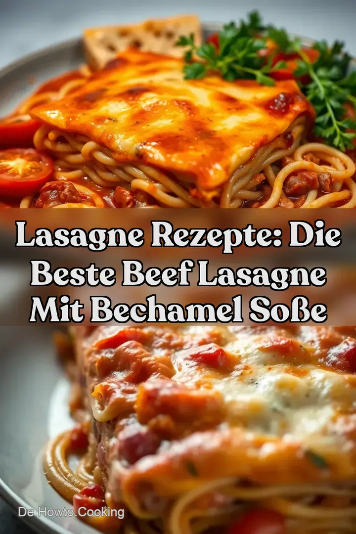 Lasagne Rezepte: Die Beste Beef Lasagne Mit Bechamel So&szlig;e