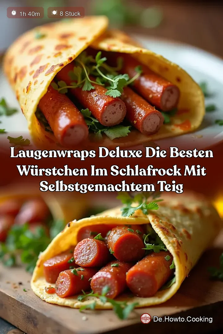 LaugenWraps Deluxe Die besten W&uuml;rstchen im Schlafrock mit selbstgemachtem Teig