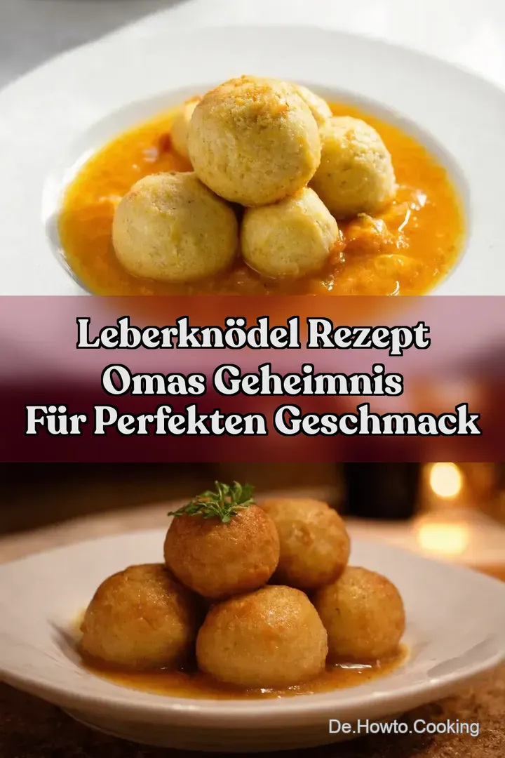 Leberknödel Rezept Omas Geheimnis für Perfekten Geschmack