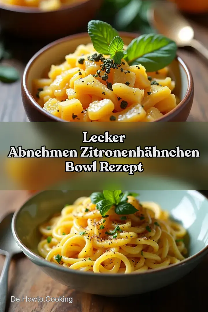 Lecker Abnehmen ZitronenH&auml;hnchen Bowl Rezept