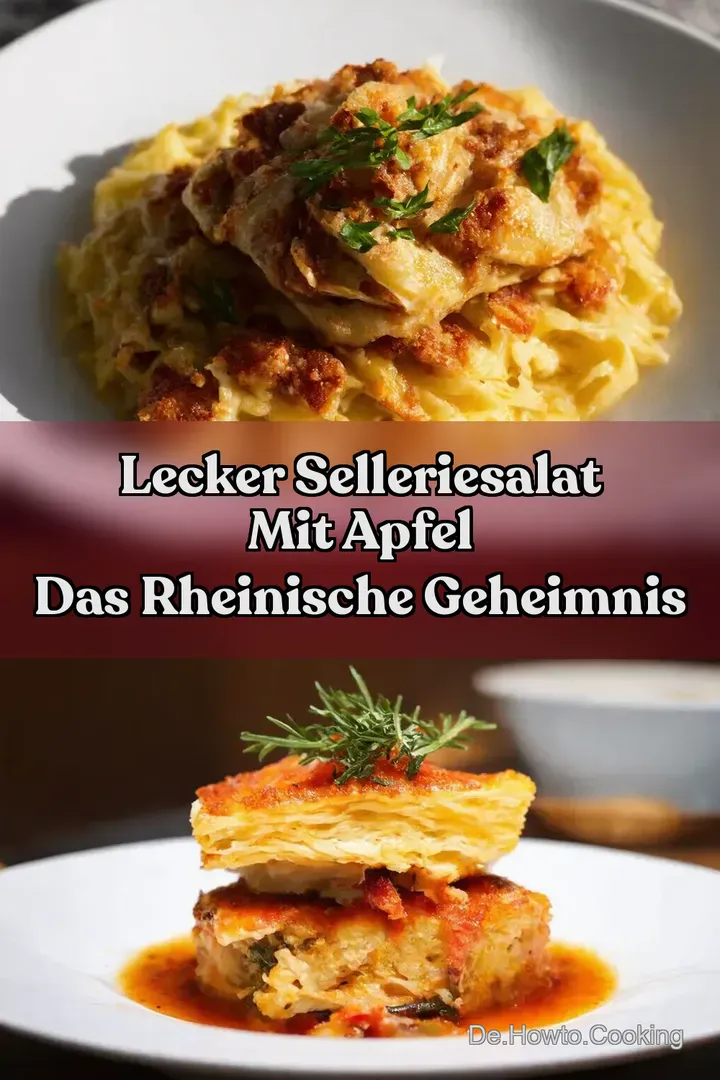 Lecker Selleriesalat mit Apfel Das Rheinische Geheimnis