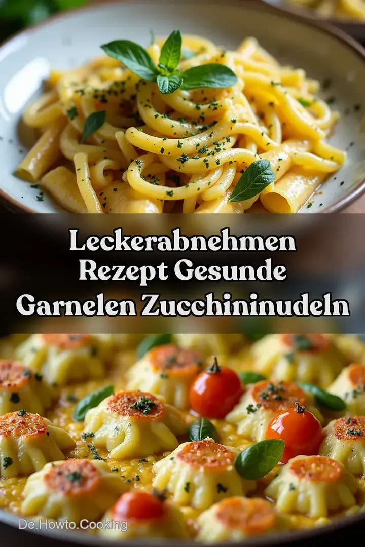 LeckerAbnehmen Rezept Gesunde Garnelen ZucchiniNudeln