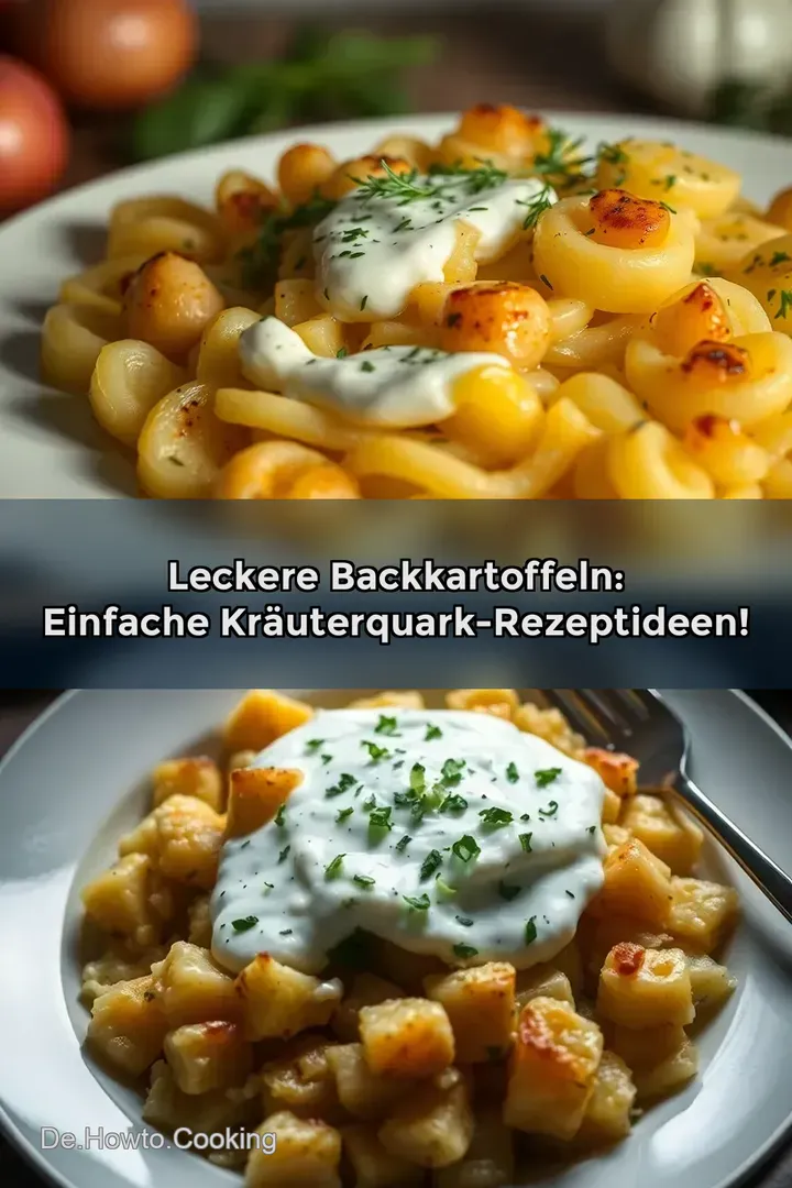 Leckere Backkartoffeln: Einfache Kr&auml;uterquark-Rezeptideen!