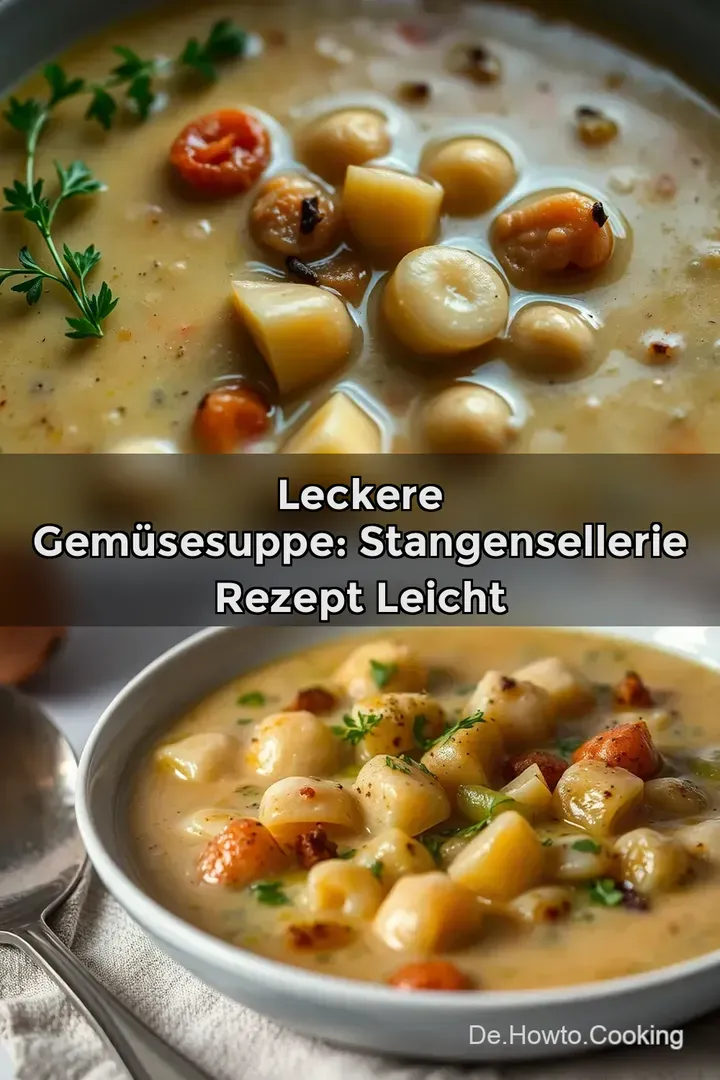 Leckere Gem&uuml;sesuppe: Stangensellerie Rezept leicht