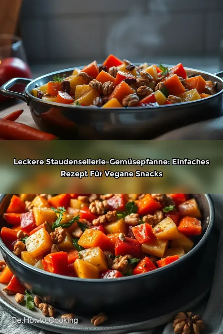Leckere Staudensellerie-Gemüsepfanne: Einfaches Rezept für Vegane Snacks
