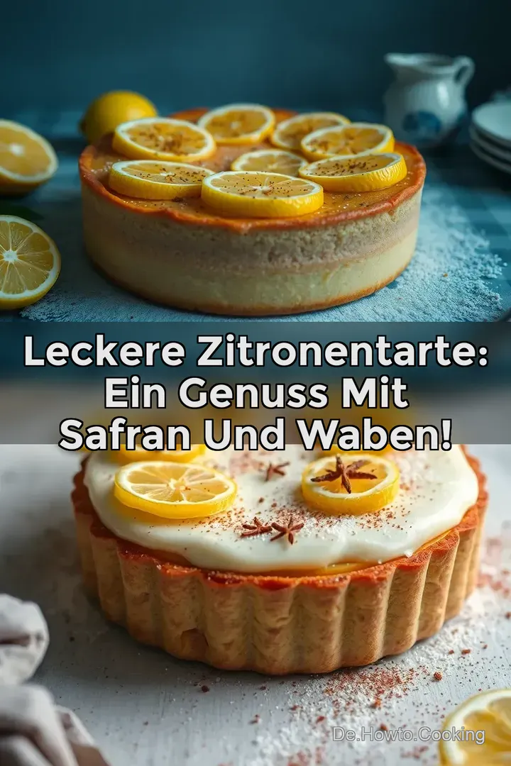 Leckere Zitronentarte: Ein Genuss mit Safran und Waben!