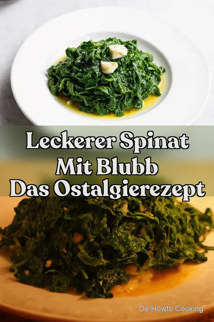 Leckerer Spinat mit Blubb Das OstalgieRezept
