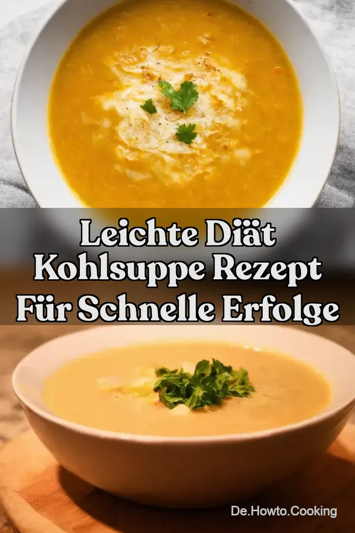 Leichte Di&auml;t Kohlsuppe Rezept f&uuml;r schnelle Erfolge