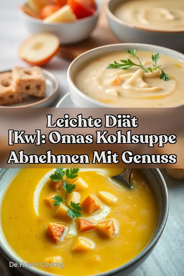 Leichte Di&auml;t [kw]: Omas Kohlsuppe Abnehmen Mit Genuss