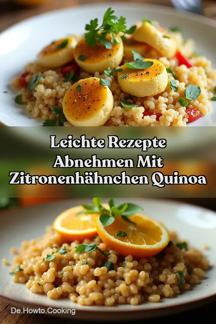 Leichte Rezepte Abnehmen mit ZitronenH&auml;hnchen Quinoa