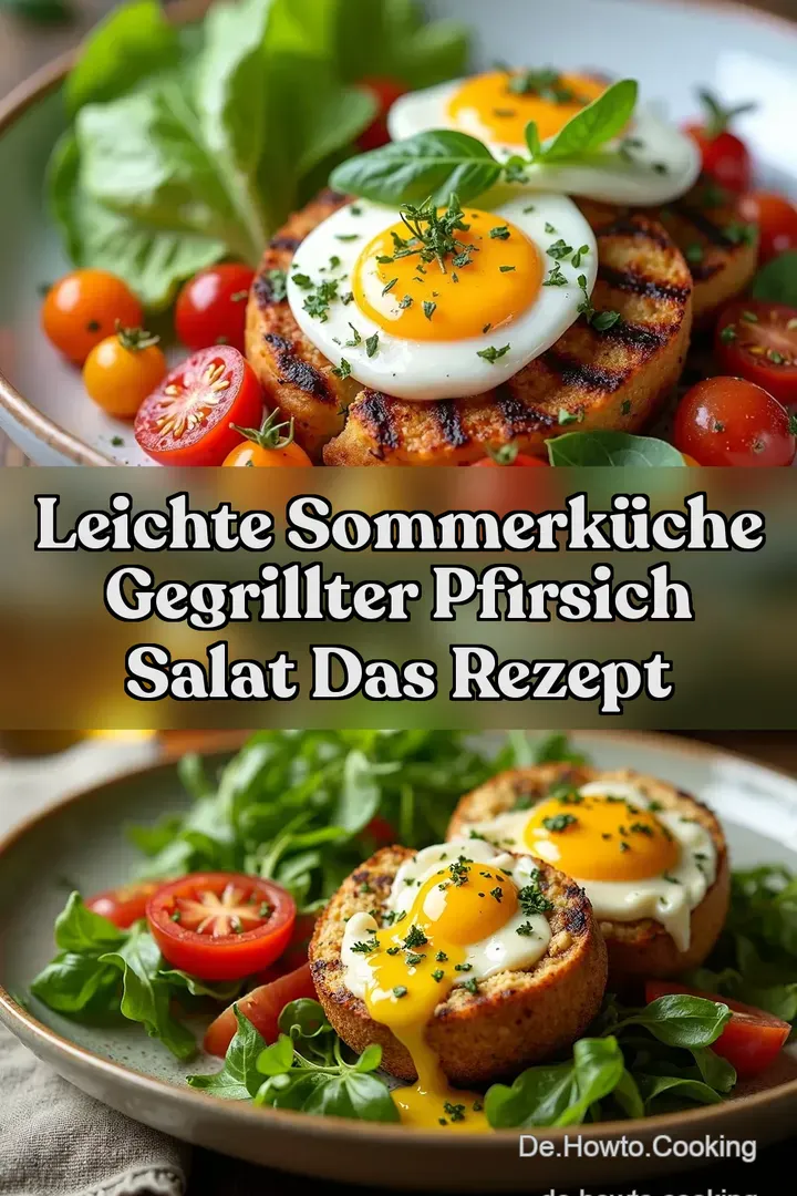 Leichte Sommerk&uuml;che Gegrillter Pfirsich Salat Das Rezept