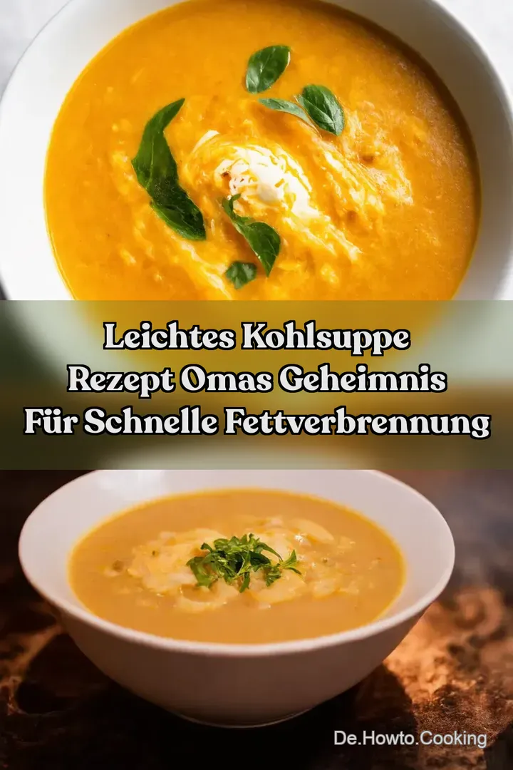 Leichtes Kohlsuppe Rezept Omas Geheimnis f&uuml;r schnelle Fettverbrennung