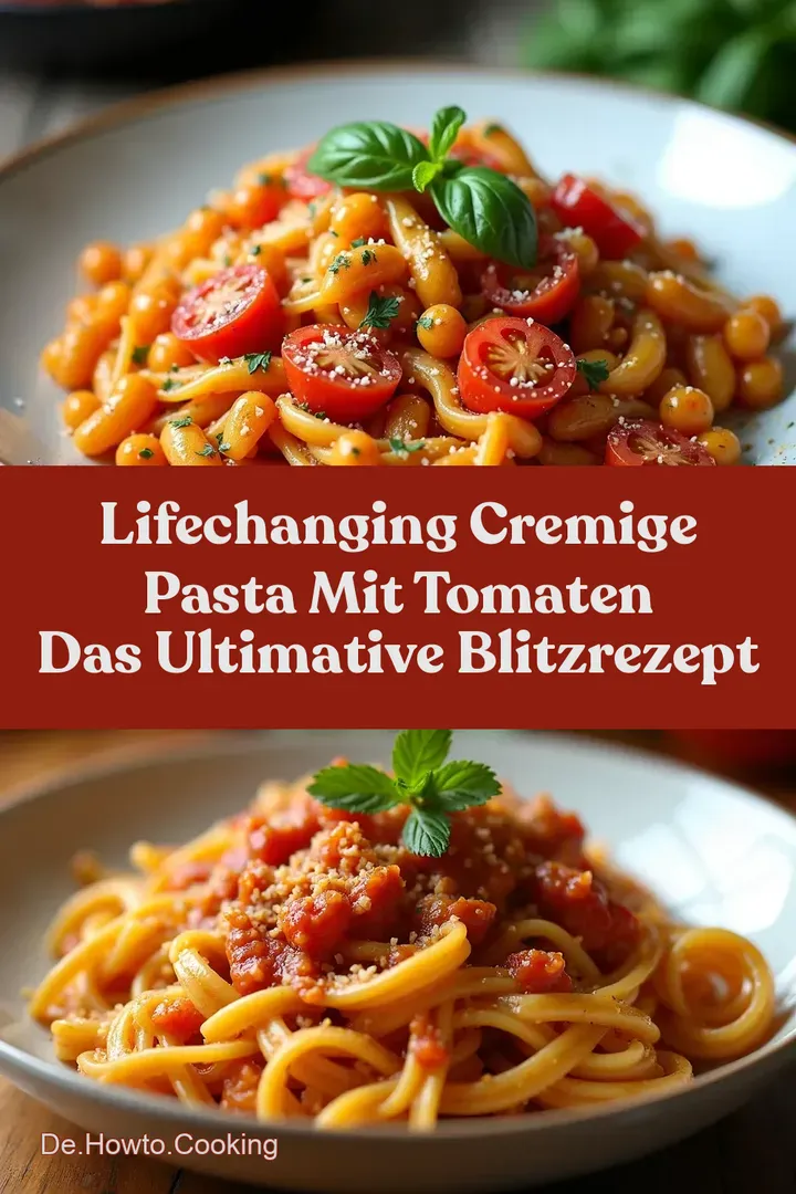 LifeChanging Cremige Pasta Mit Tomaten Das Ultimative BlitzRezept