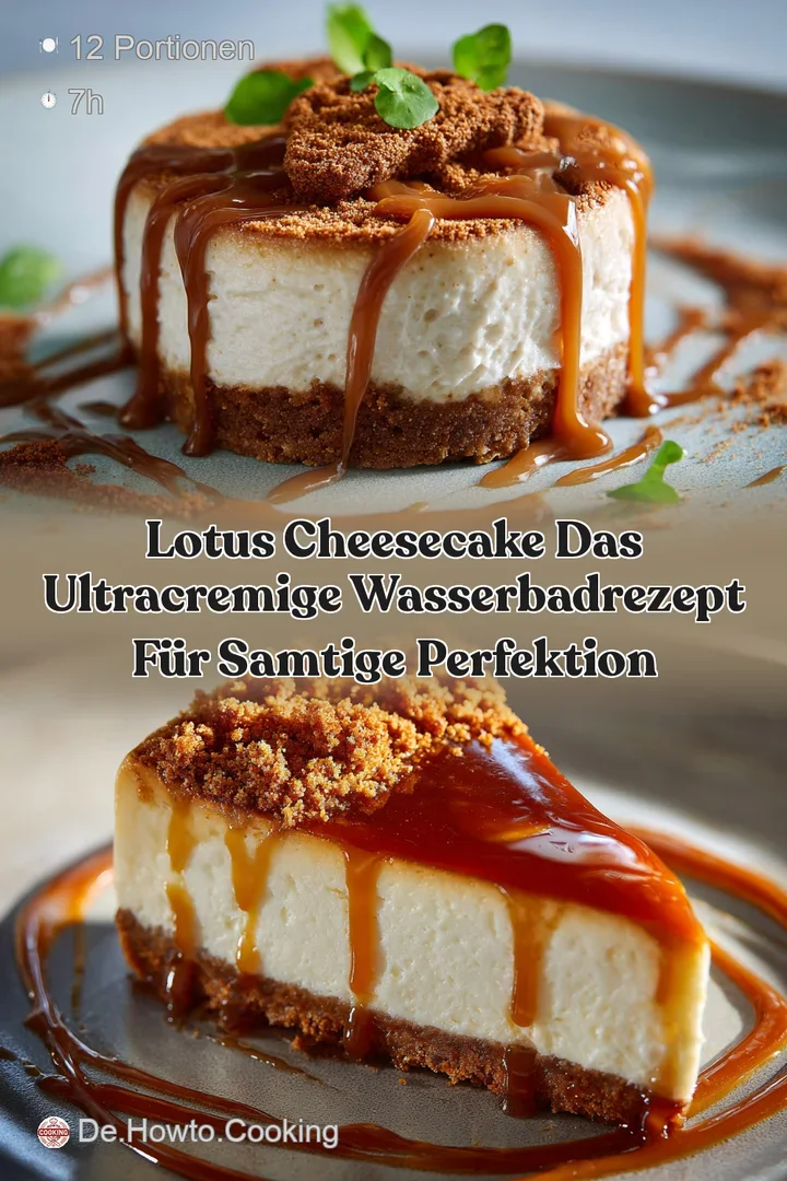 Lotus Cheesecake Das ultracremige WasserbadRezept f&uuml;r samtige Perfektion