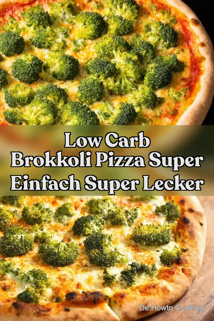 Low Carb Brokkoli Pizza Super Einfach Super Lecker