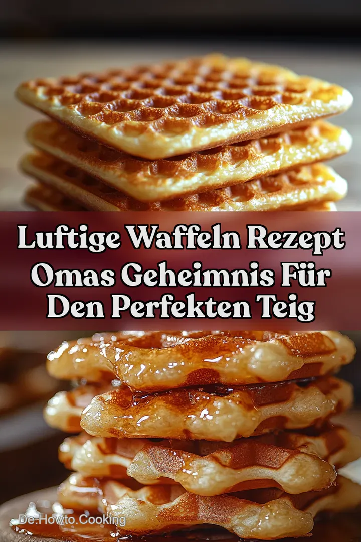Luftige Waffeln Rezept Omas Geheimnis f&uuml;r den perfekten Teig