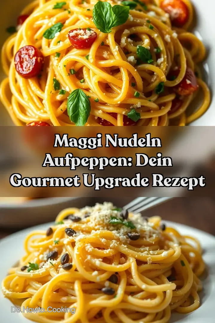 Maggi Nudeln aufpeppen: Dein Gourmet Upgrade Rezept