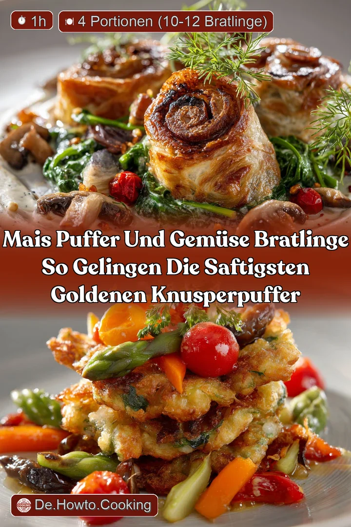 Mais Puffer und Gem&uuml;se Bratlinge So gelingen die saftigsten goldenen KnusperPuffer