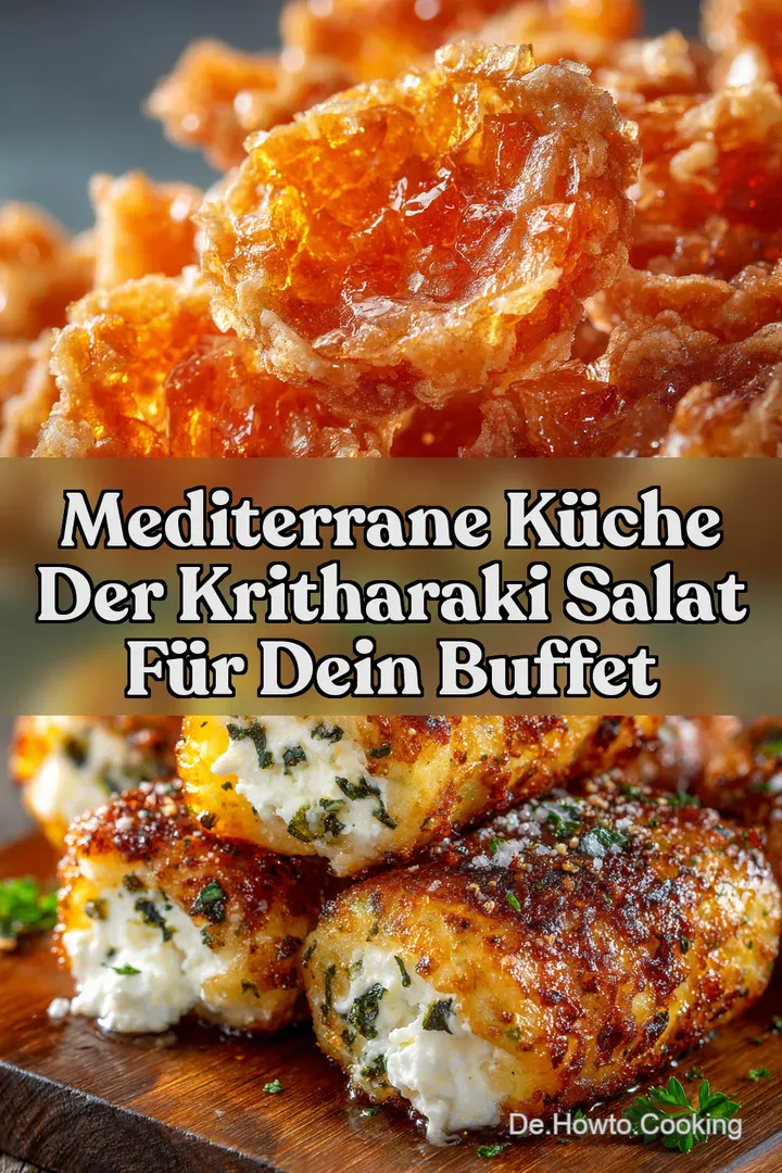 Mediterrane K&uuml;che Der Kritharaki Salat f&uuml;r dein Buffet