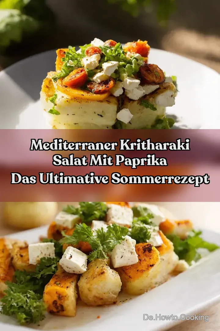 Mediterraner Kritharaki Salat mit Paprika Das ultimative Sommerrezept