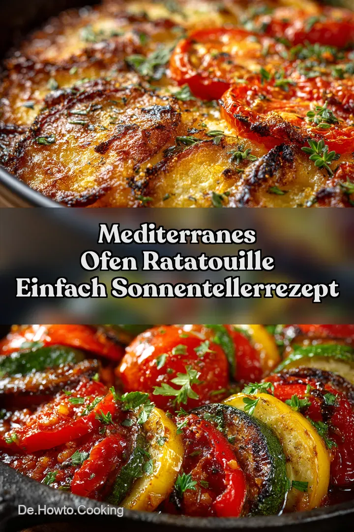 Mediterranes Ofen Ratatouille Einfach SonnentellerRezept