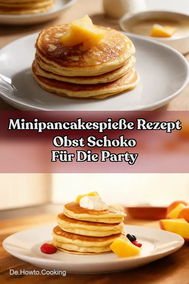 MiniPancakeSpie&szlig;e Rezept Obst Schoko f&uuml;r die Party