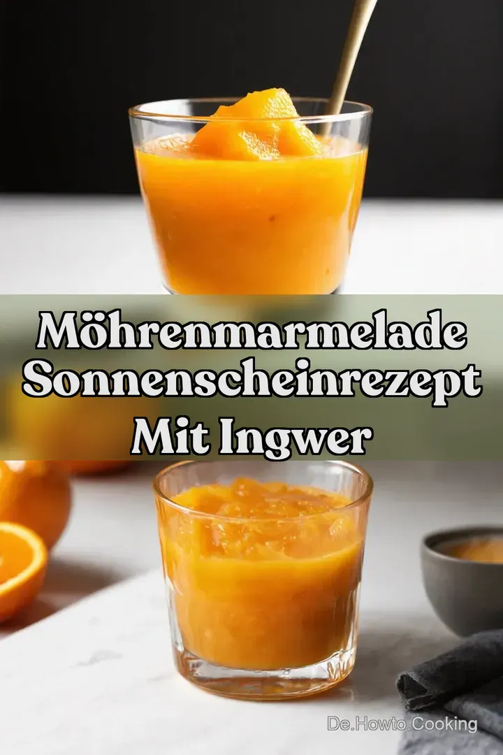 M&ouml;hrenmarmelade SonnenscheinRezept mit Ingwer