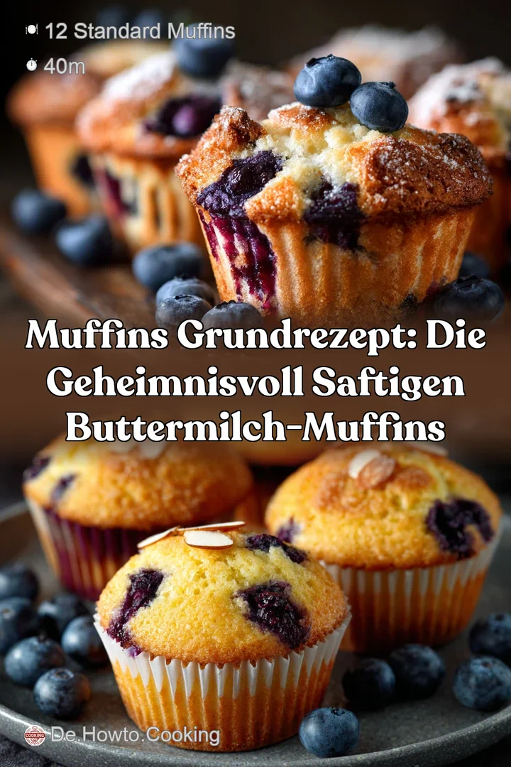 Muffins Grundrezept: Die geheimnisvoll saftigen Buttermilch-Muffins