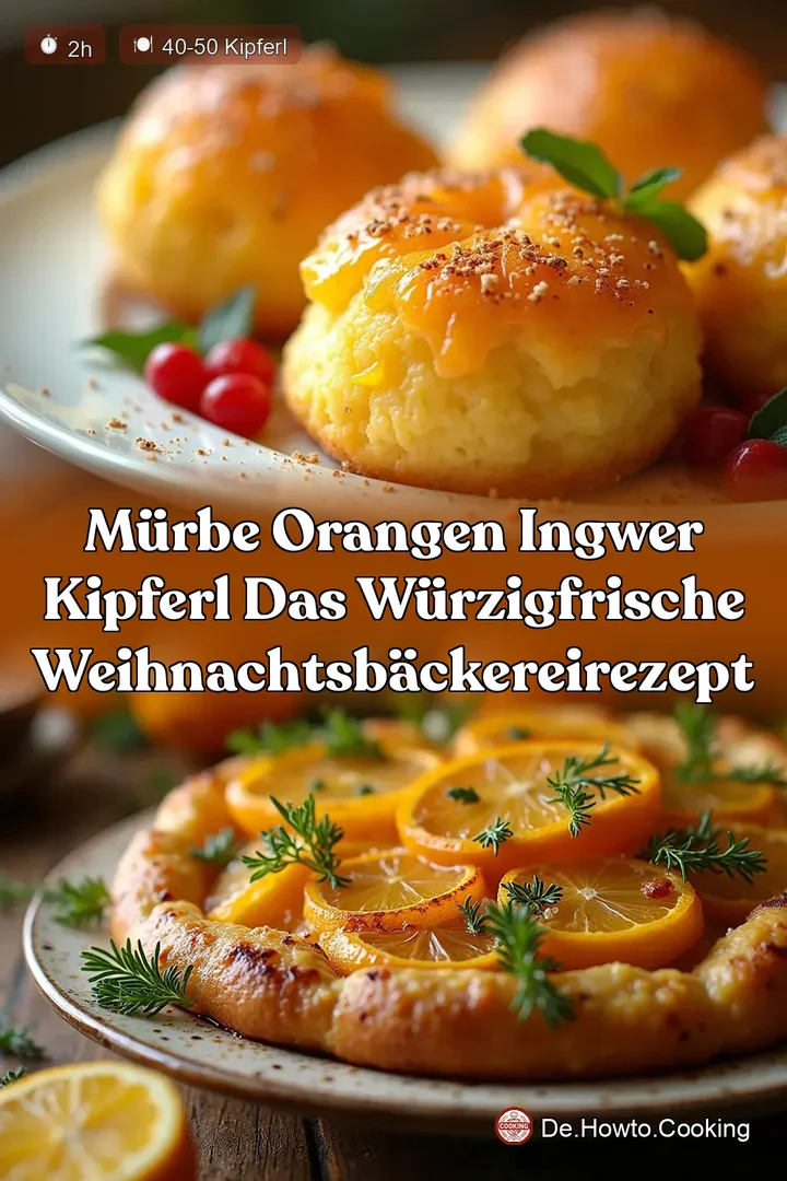 M&uuml;rbe Orangen Ingwer Kipferl Das w&uuml;rzigfrische Weihnachtsb&auml;ckereiRezept