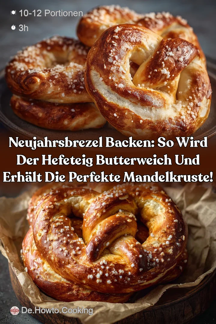 Neujahrsbrezel backen: So wird der Hefeteig butterweich und erh&auml;lt die perfekte Mandelkruste!