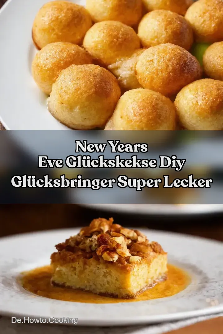 New Years Eve Gl&uuml;ckskekse DIY Gl&uuml;cksbringer Super Lecker
