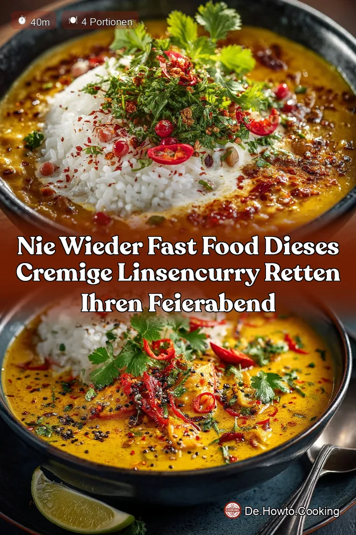 Nie wieder Fast Food Dieses cremige Linsencurry retten Ihren Feierabend
