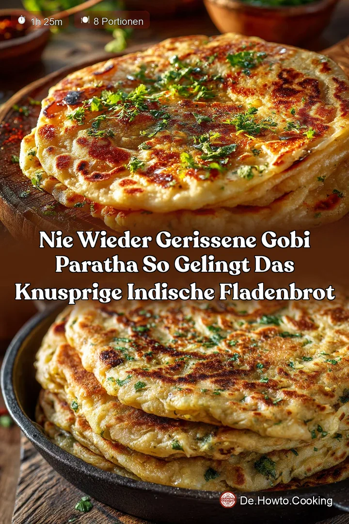 Nie wieder gerissene Gobi Paratha So gelingt das knusprige indische Fladenbrot