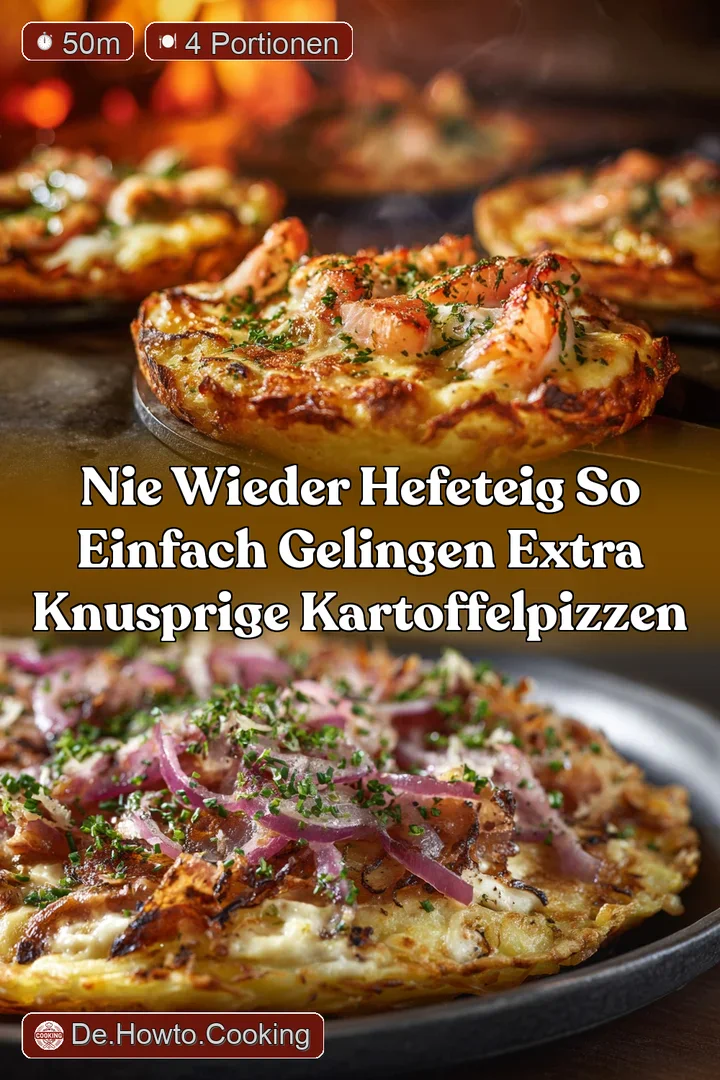 Nie wieder Hefeteig So einfach gelingen extra knusprige Kartoffelpizzen
