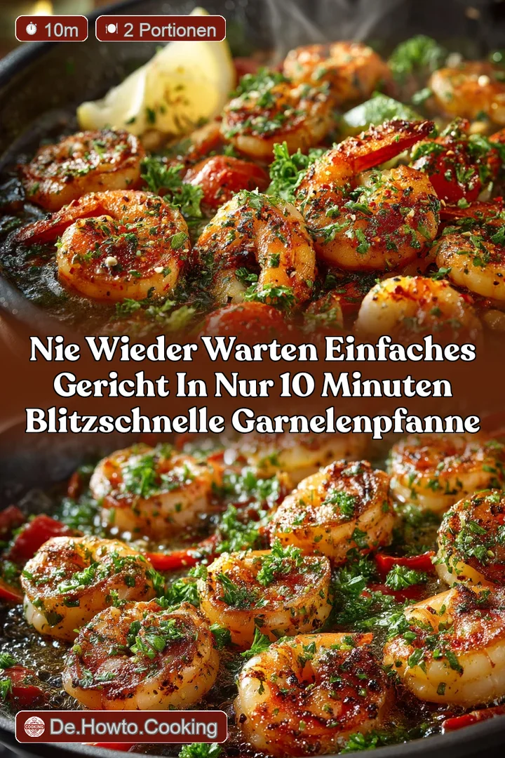 Nie wieder warten Einfaches Gericht in nur 10 Minuten Blitzschnelle Garnelenpfanne