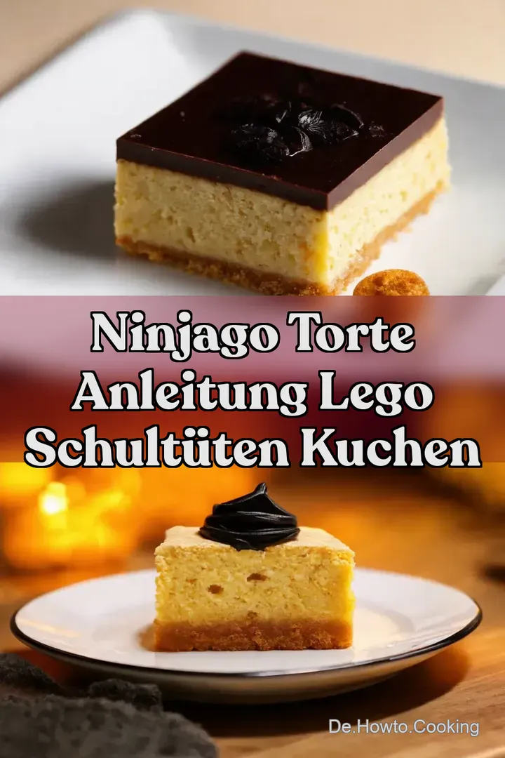 Ninjago Torte Anleitung Lego Schult&uuml;ten Kuchen
