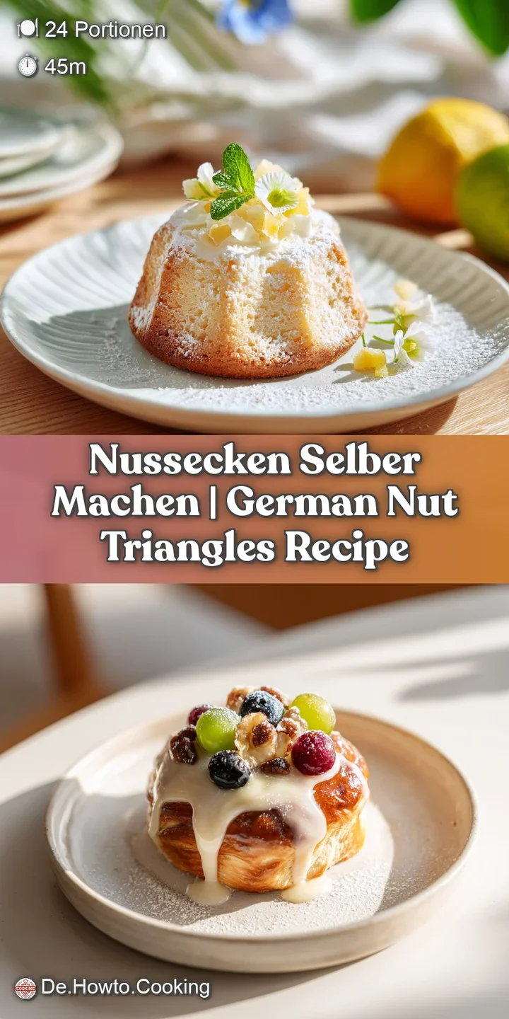 Close-up of a crunchy hazelnut pastry triangle with golden-brown edges and a rich, glossy apricot glaze.